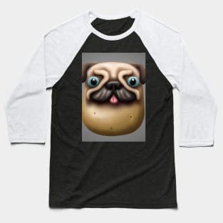 Potato Dog Face Baseball T-Shirt